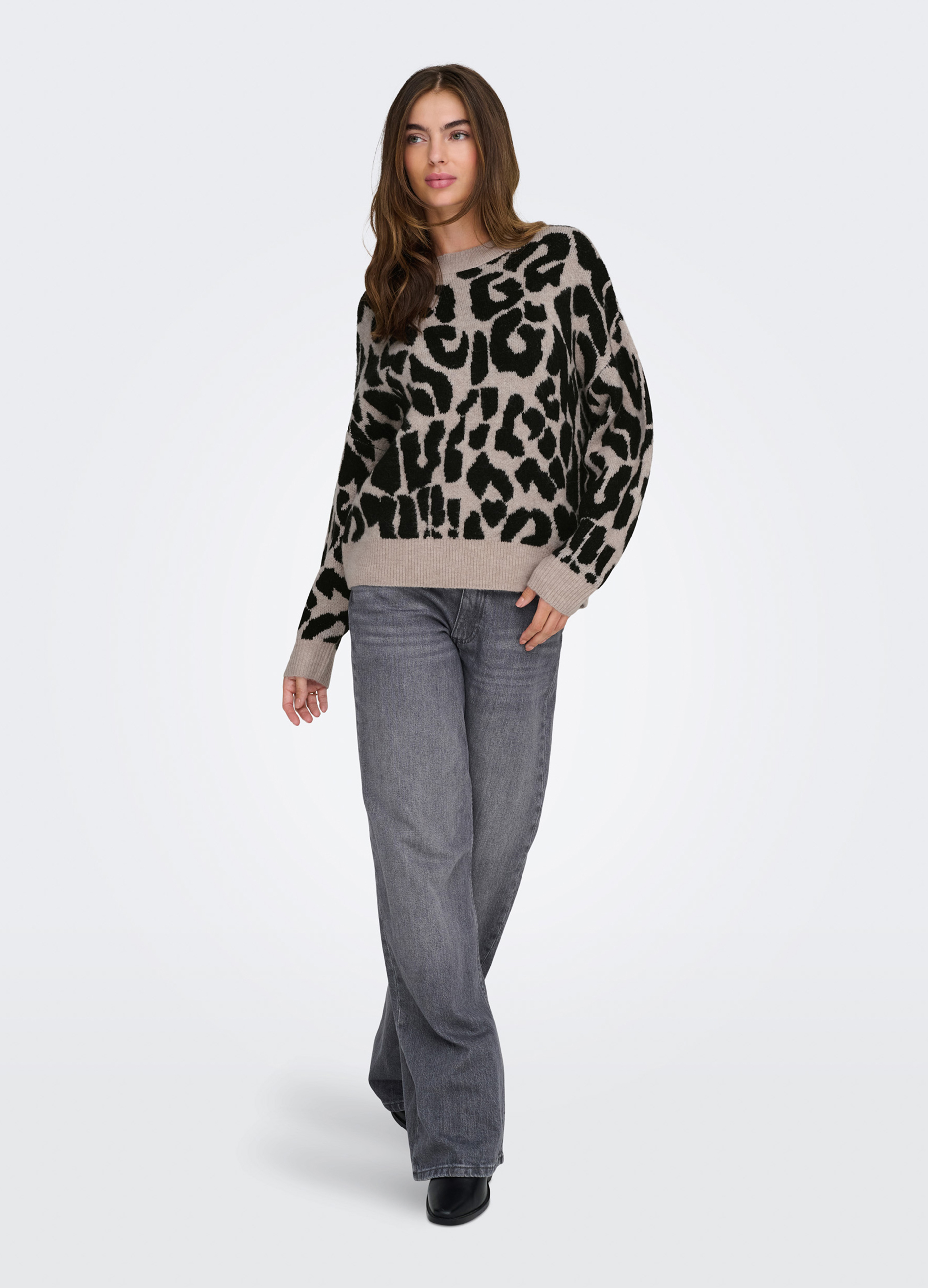 Upim, Tricot Animalier Donna, Unisex, Grigio Chiaro, Taglia: M-image