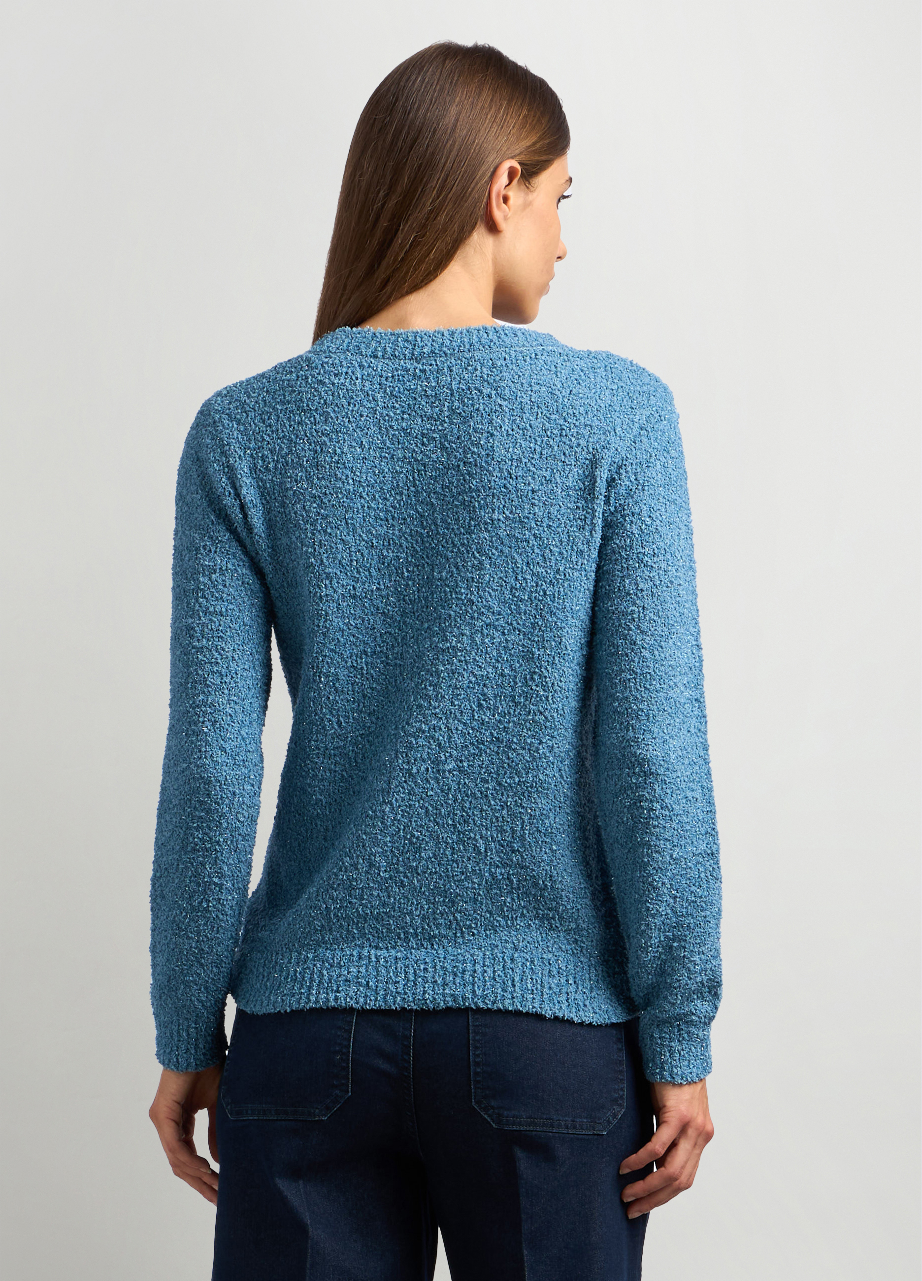 Upim, Pullover Bouclé Donna, Blu, Taglia: L