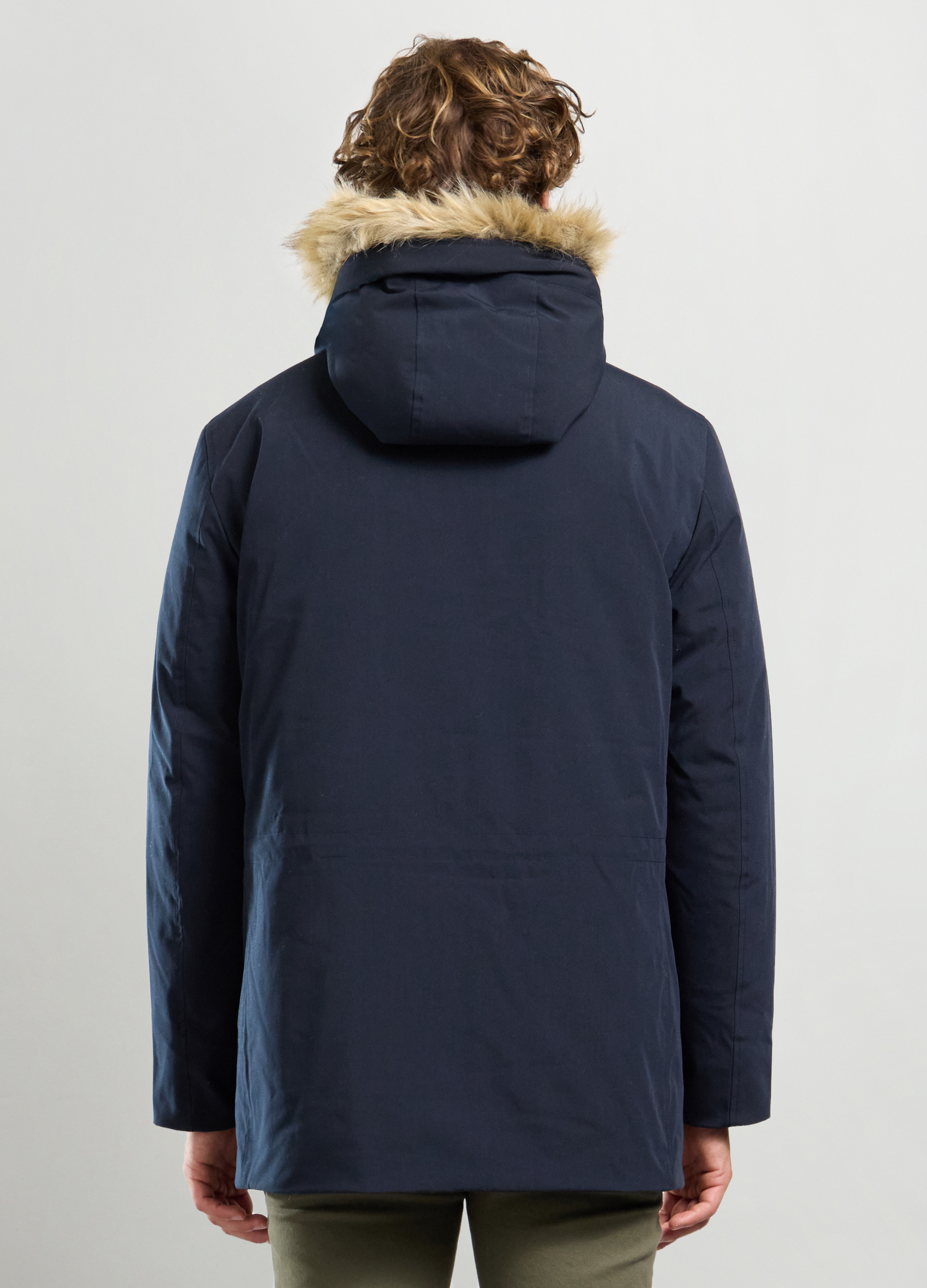 Upim, Parka Imbottito Con Cappuccio Uomo, Blu Navy, Taglia: S-image