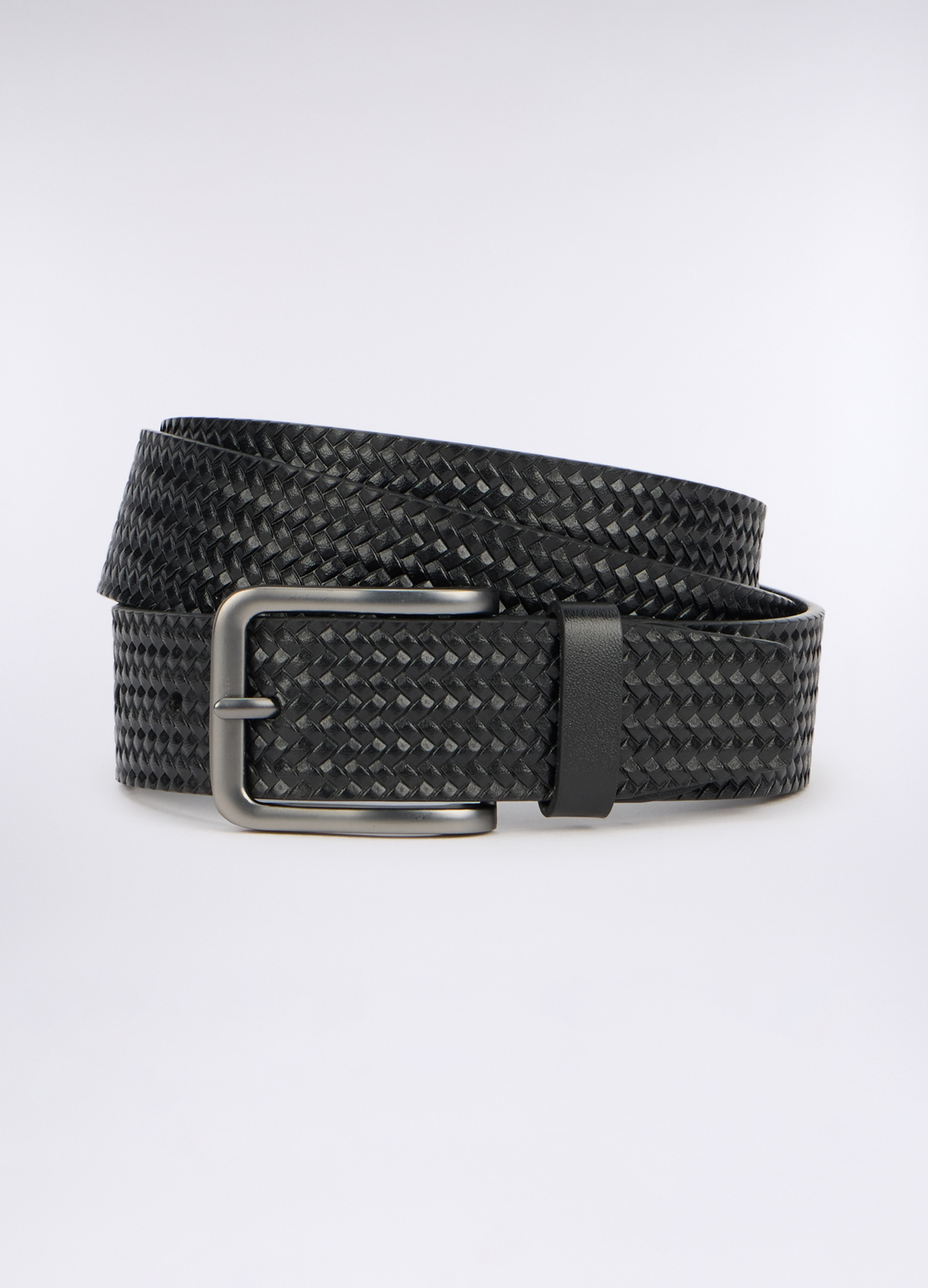 Upim Uomo Nero Cintura Effetto Intrecciato Taglia: 90-95 Cm