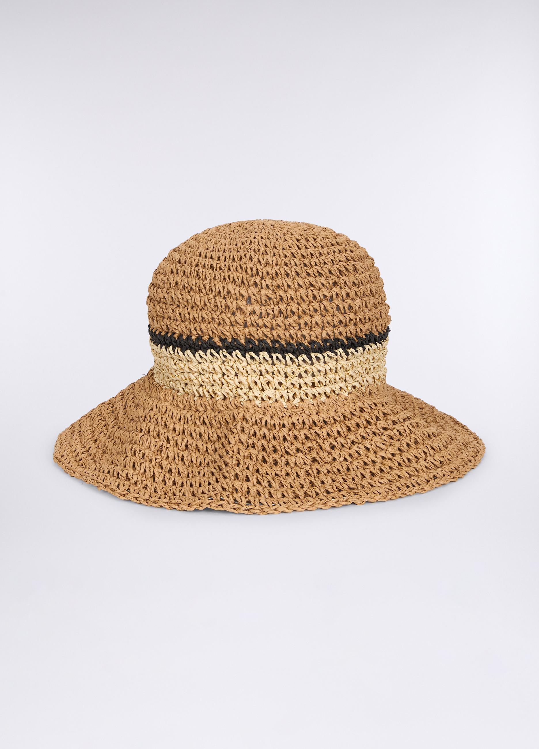 Upim, Cappello A Righe Crochet Donna, Beige chiaro, Taglia: 56