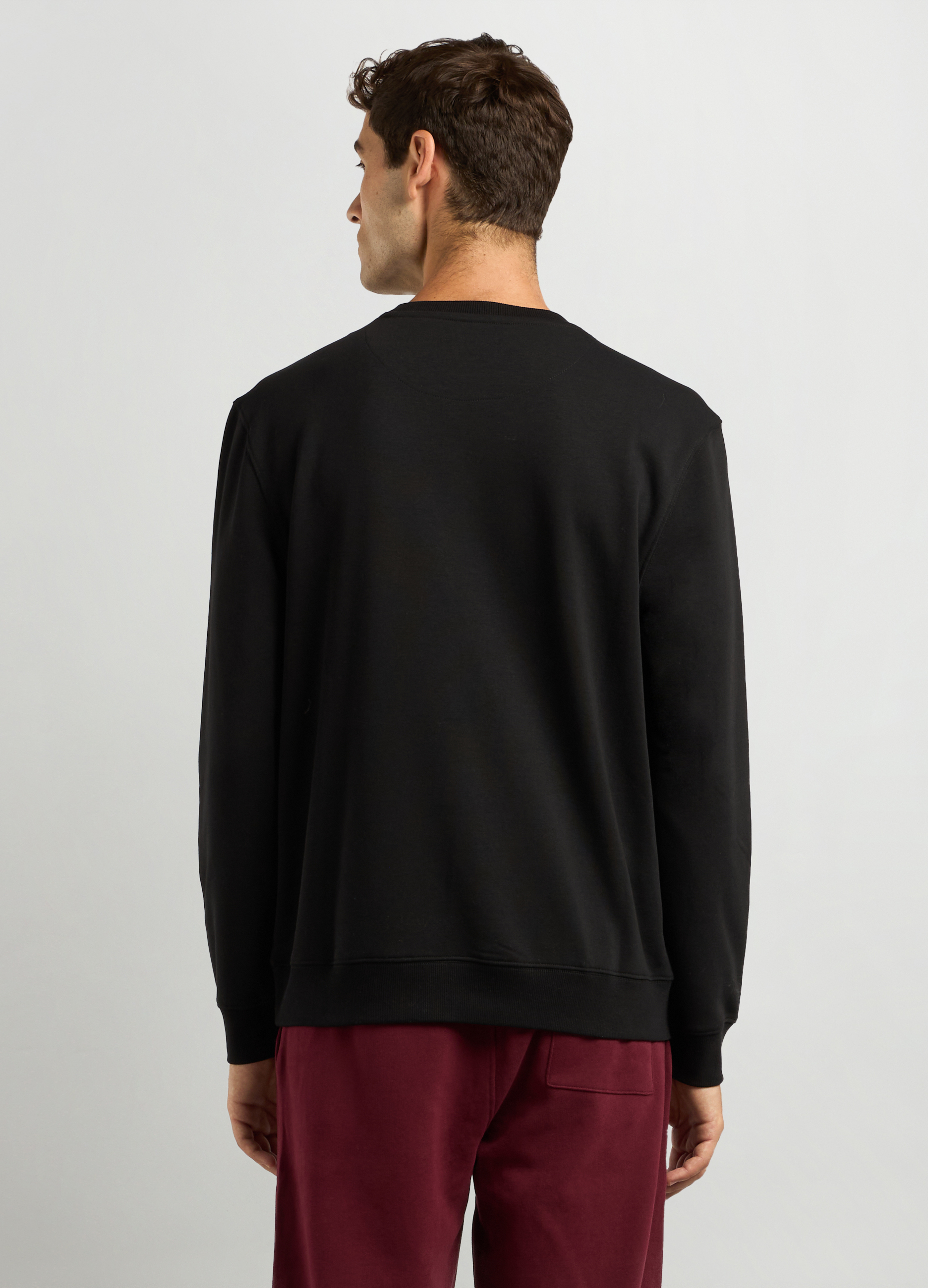 Upim, Felpa Girocollo In Misto Cotone Uomo, Unisex, Nero, Taglia: S-image